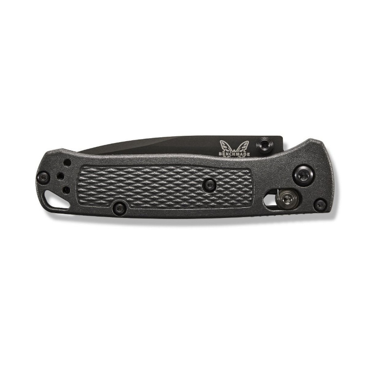 Benchmade Mini Bugout Black Coated Non-Serrated Drop Point